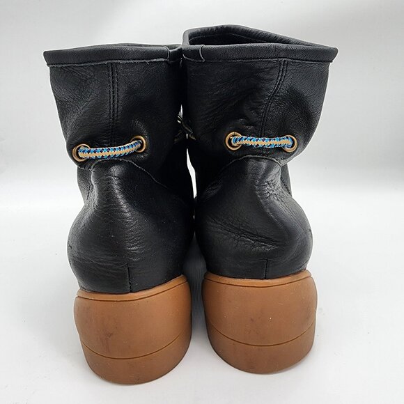 Shoe the Bear Women's Black Leather Ankle Boots Size US 10 Stylish Comfort - Picture 3 of 9